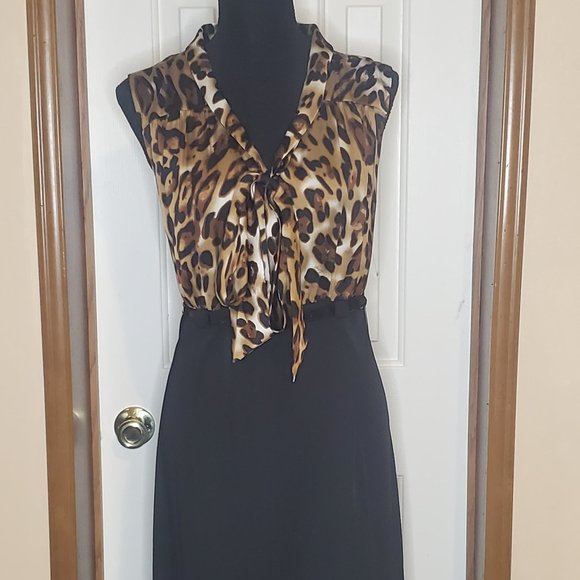 Voir Voir Dresses & Skirts - Voir Voir Animal Print Dress